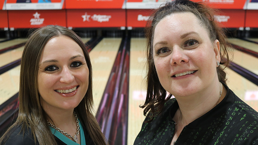 Kristy Shephard and Danielle Miller at the 2023 USBC Women's Championships